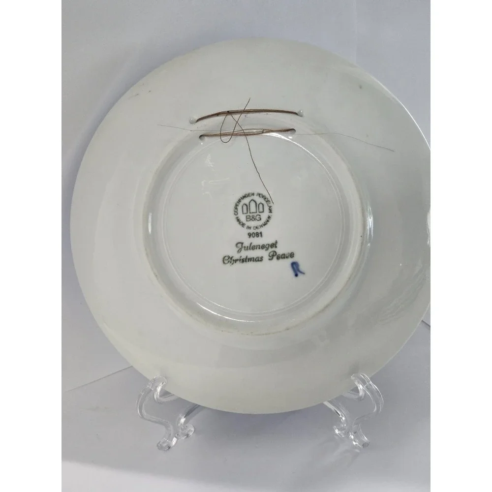 1981 Bing & Grondahl Annual Ceramic Plate - Christmas Peace